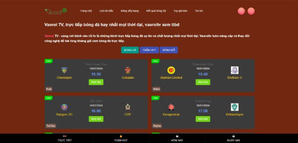 VaoroiTV - Trang trực tiếp bóng đá hôm nay sắc nét - Ảnh 2