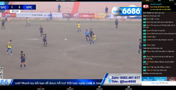 Xem bóng đá với chất lượng truyền tải tốc độ cao để tránh giật lag