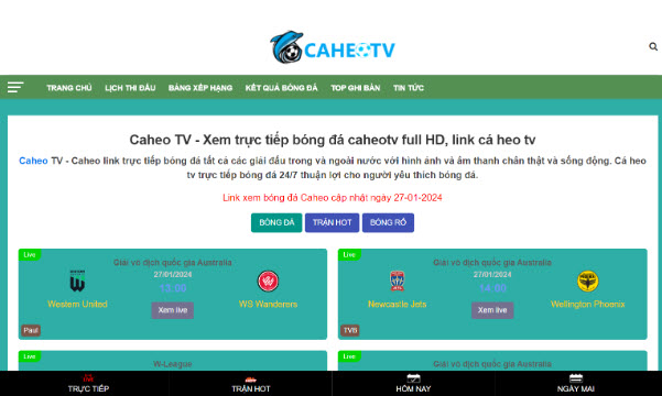 Tìm hiểu những thông tin hay liên quan đến trang web Caheo TV