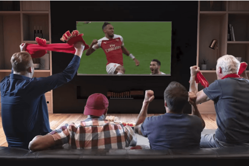 Hình ảnh và âm thanh sống động khi xem bóng tại Caheo TV