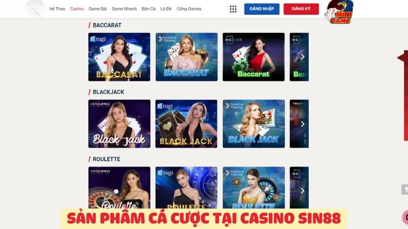 Casino Sin88 - Sân Chơi Hấp Dẫn Cho Mọi Cược Thủ - Ảnh 3